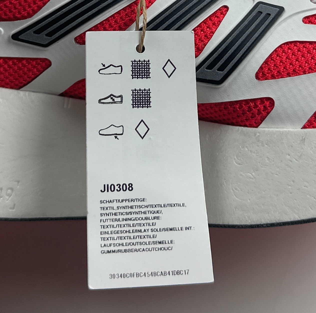 adidas Adizero Aruku White Pure Ruby Red Mens 8 Shoes Athletic Running JI0308