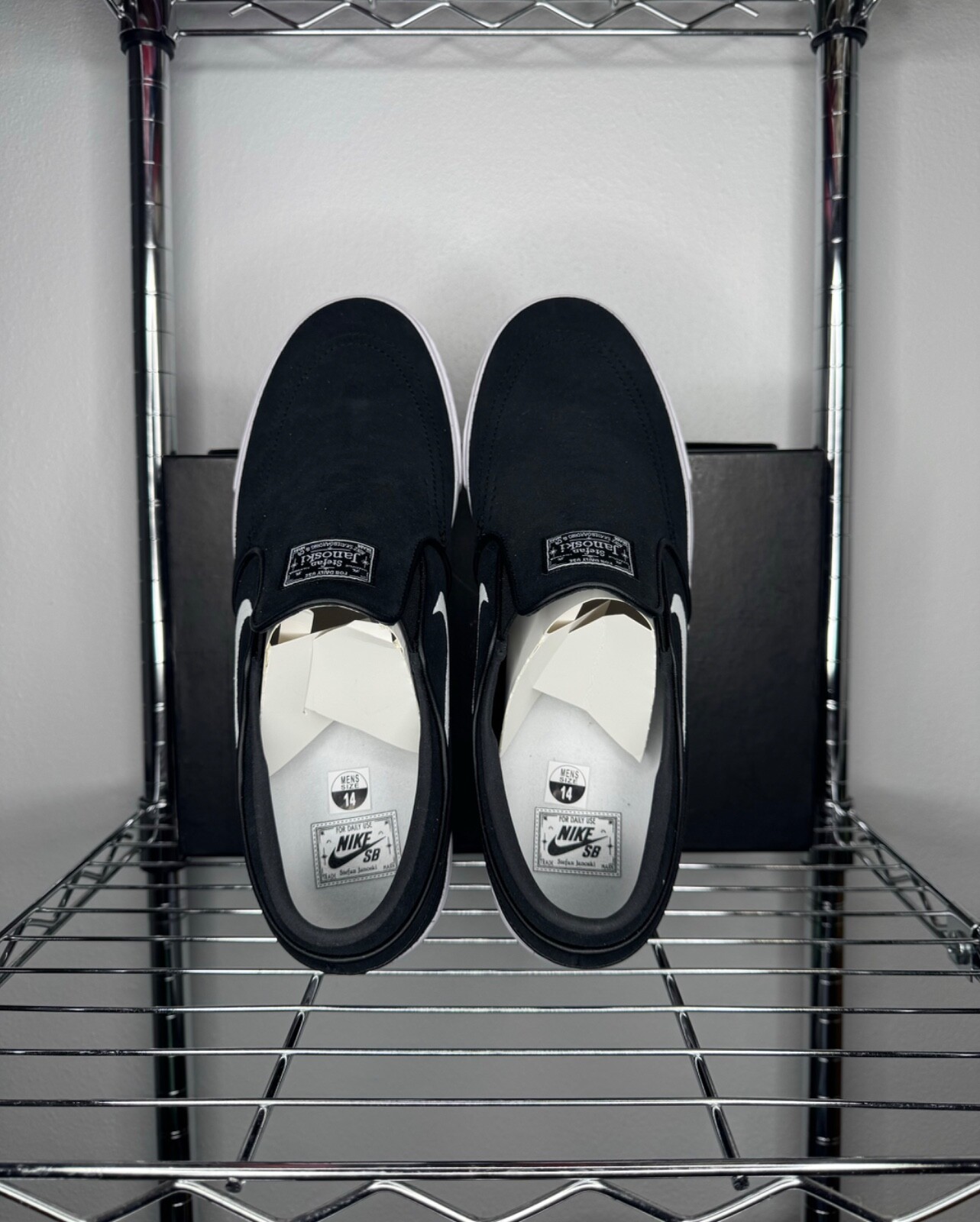 Men’s – Nike Zoom Stefan Janoski+ Slip SB ‘Black White’ FN5893-001
