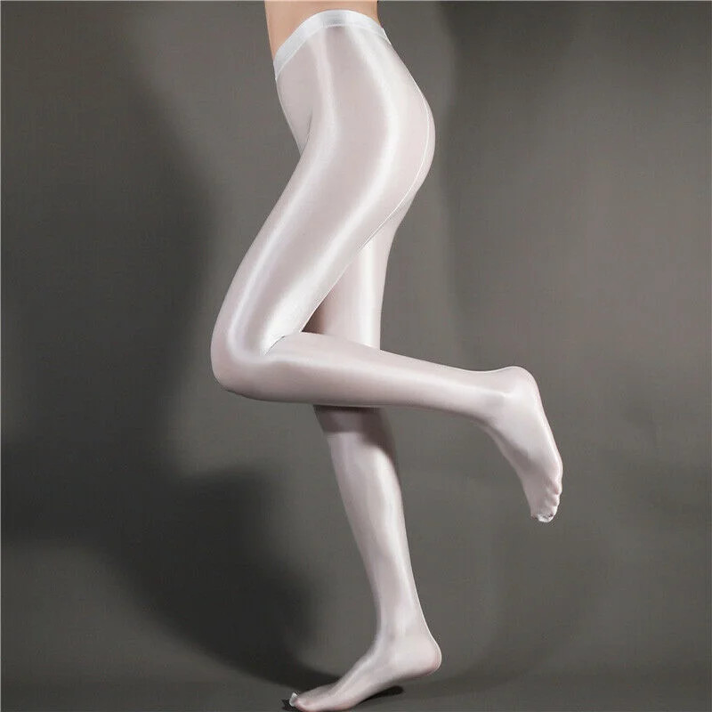 220lbs Super Elastic Pantyhose High Glossy Sheer Shiny Stockings Tights Clubwear