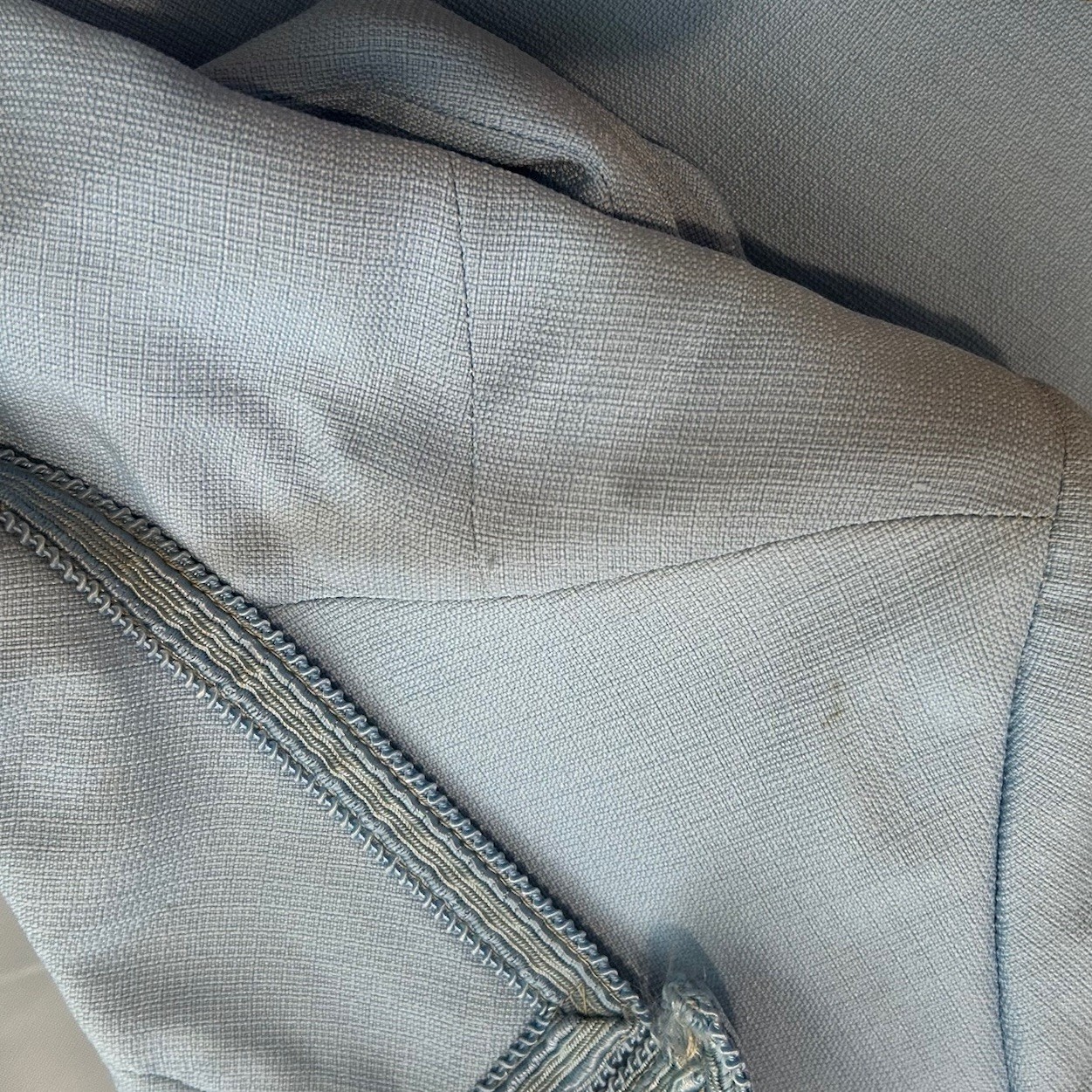 VTG 70s After Six Baby Blue Tuxedo Tail Coat Suit Jacket Mens 38R Deadstock