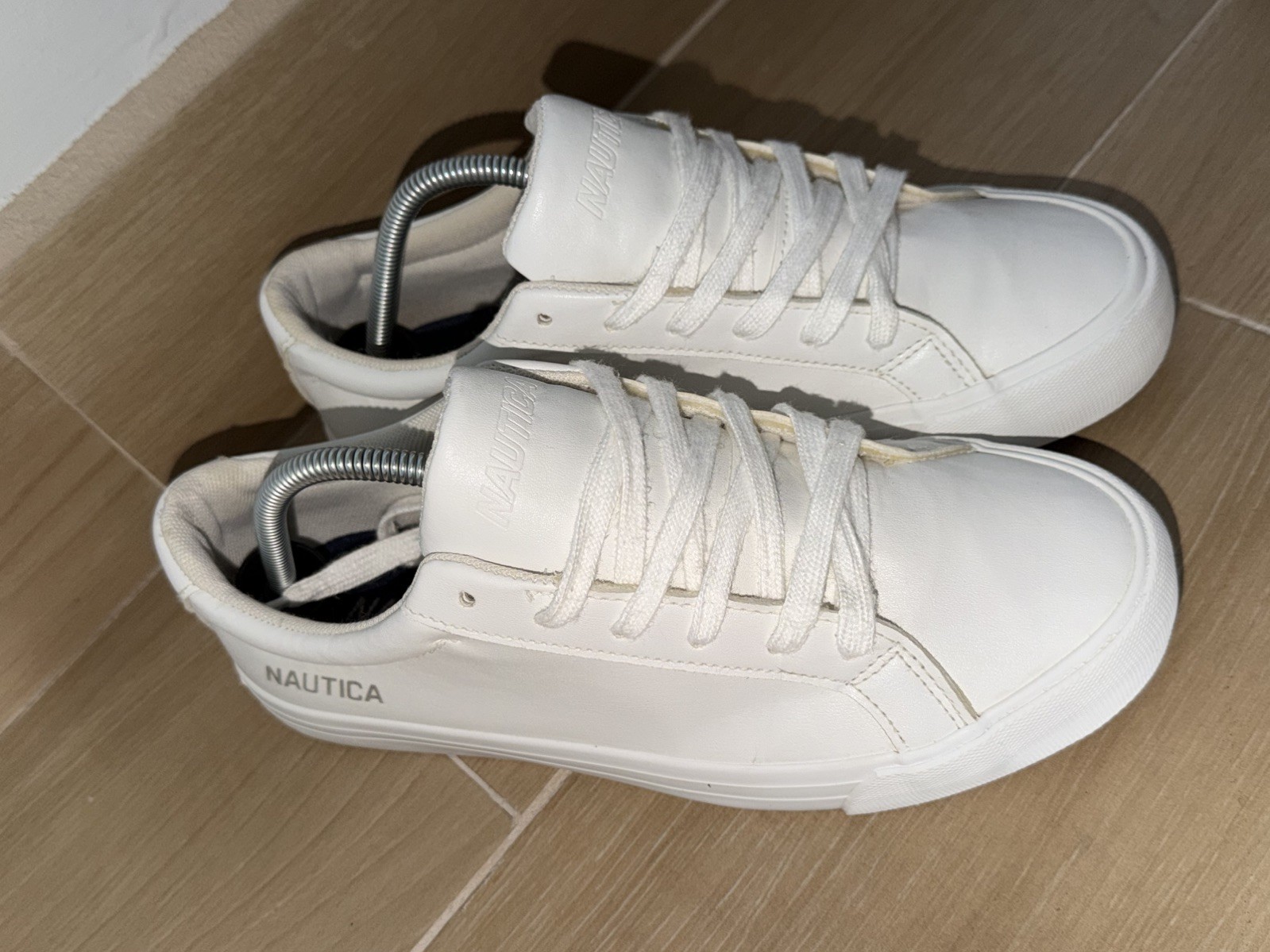 Nautica Mens sz 13 Casual Shoe,Classic Low Top HOUGHTON WHITE,Sneaker ☆#162L