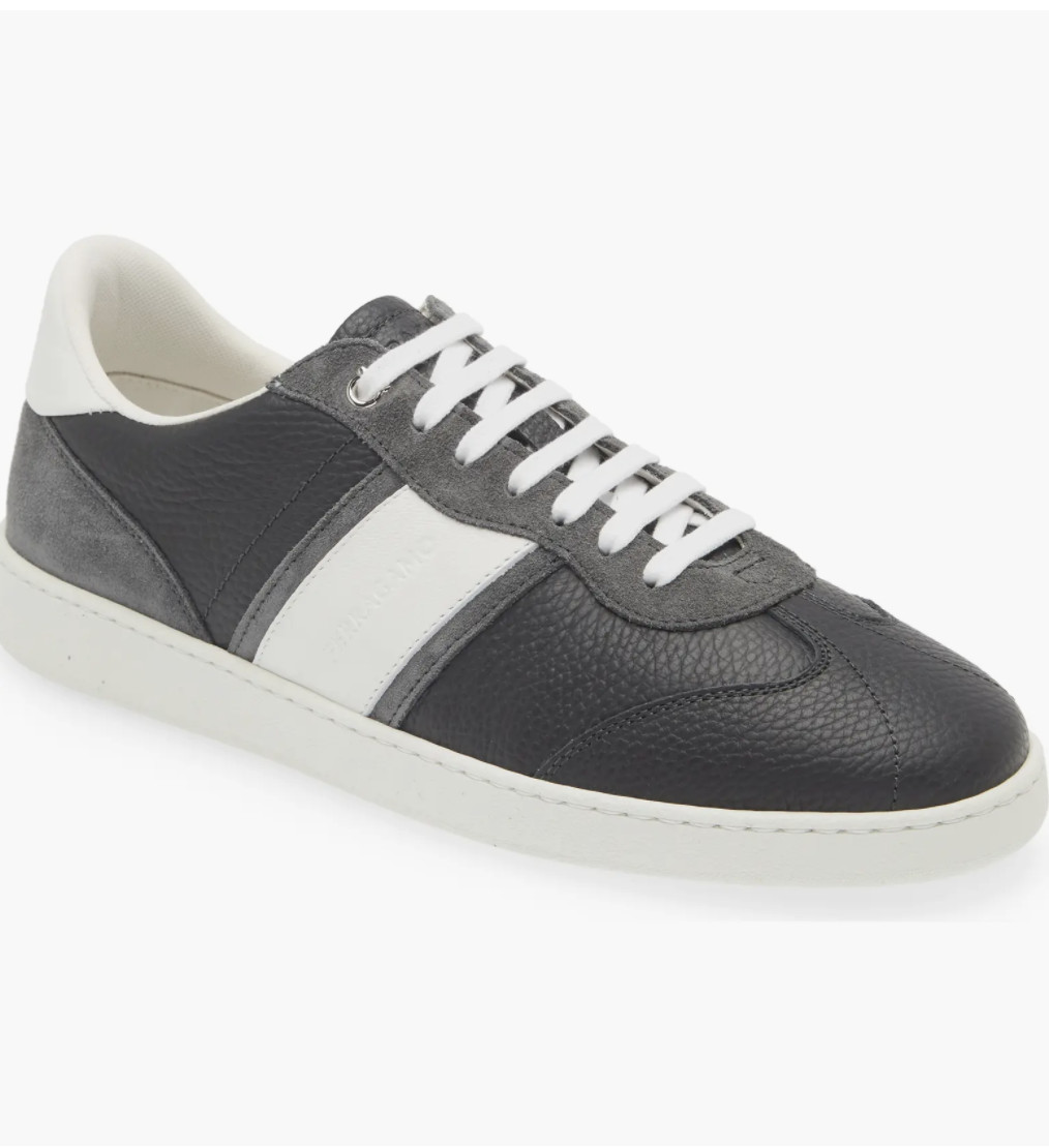 Ferragamo Achille 1 Low Top Sneaker 763472, Stromboli Sand – Retail $750