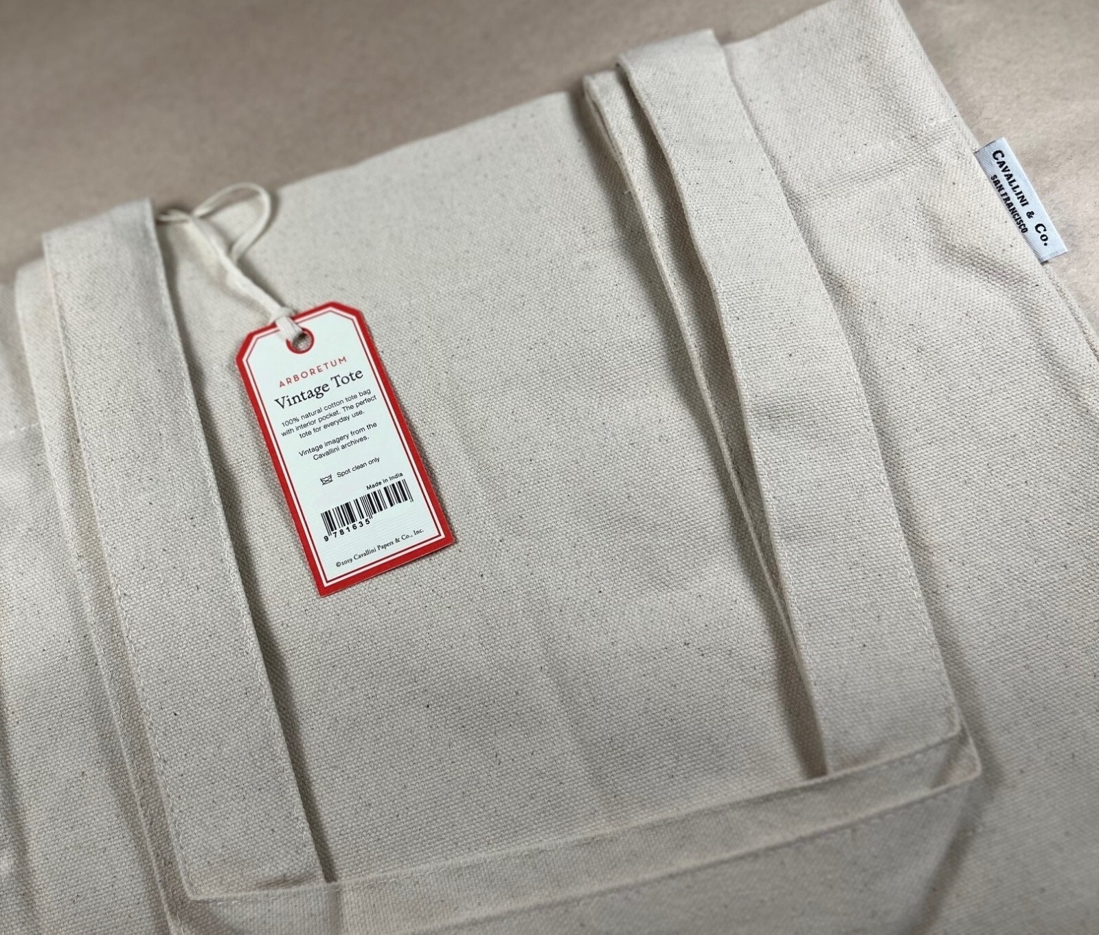 Cavallini & Co. Coffee Vintage Style Canvas Tote Bag