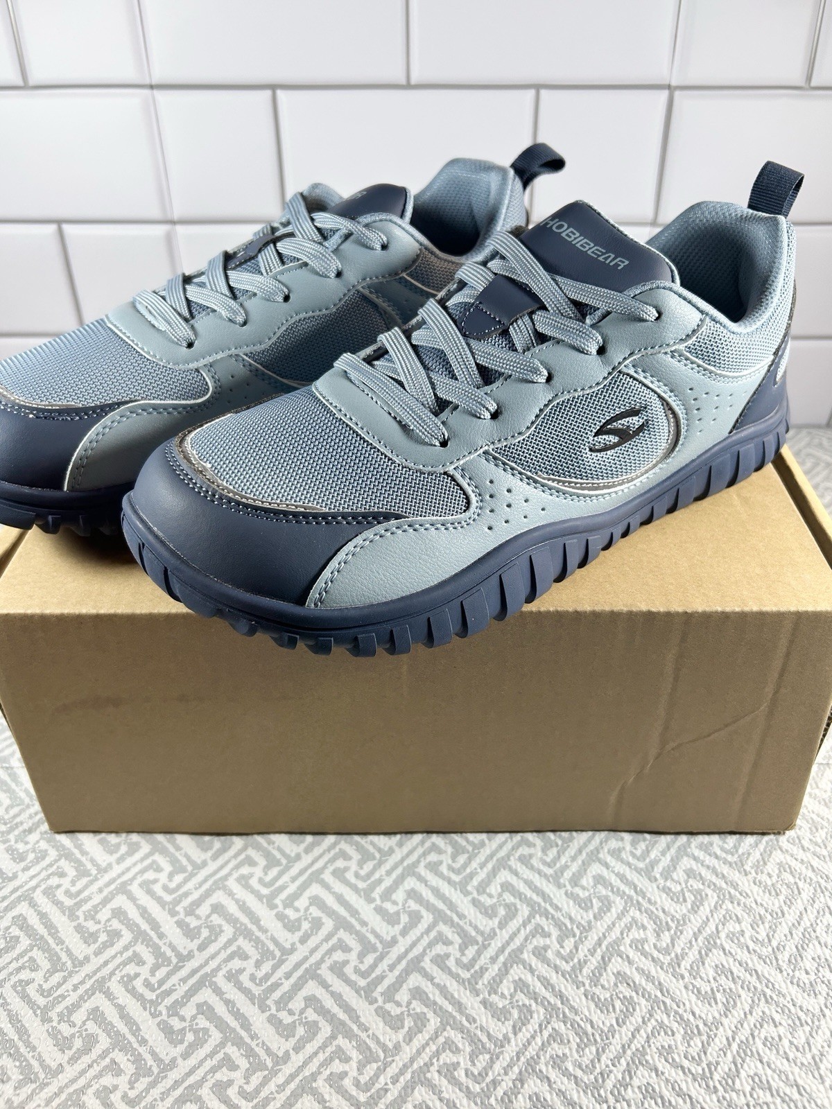 Hobibear Unisex Adult’s Vale Wide Toe Sneakers EJ3 Blue US: Men’s 7 Women’s 9