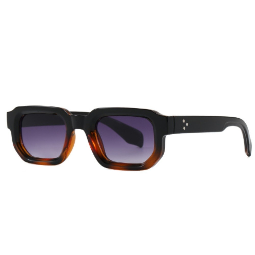 Retro Korean Square Sunglasses Clear Lens UV Protection Comfort Driving