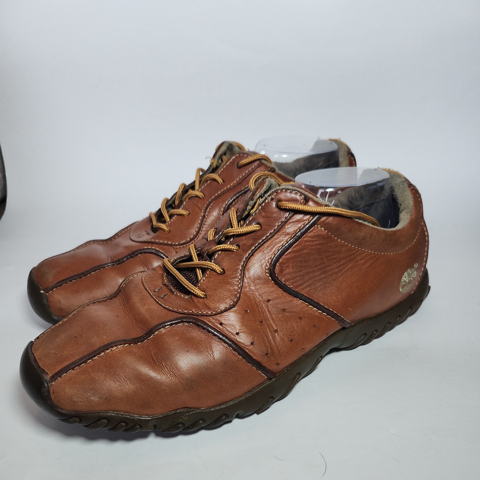 TIMBERLAND Lexington 55518 Brown Leather Lace Up Driving Oxfords Shoes Sz 110M