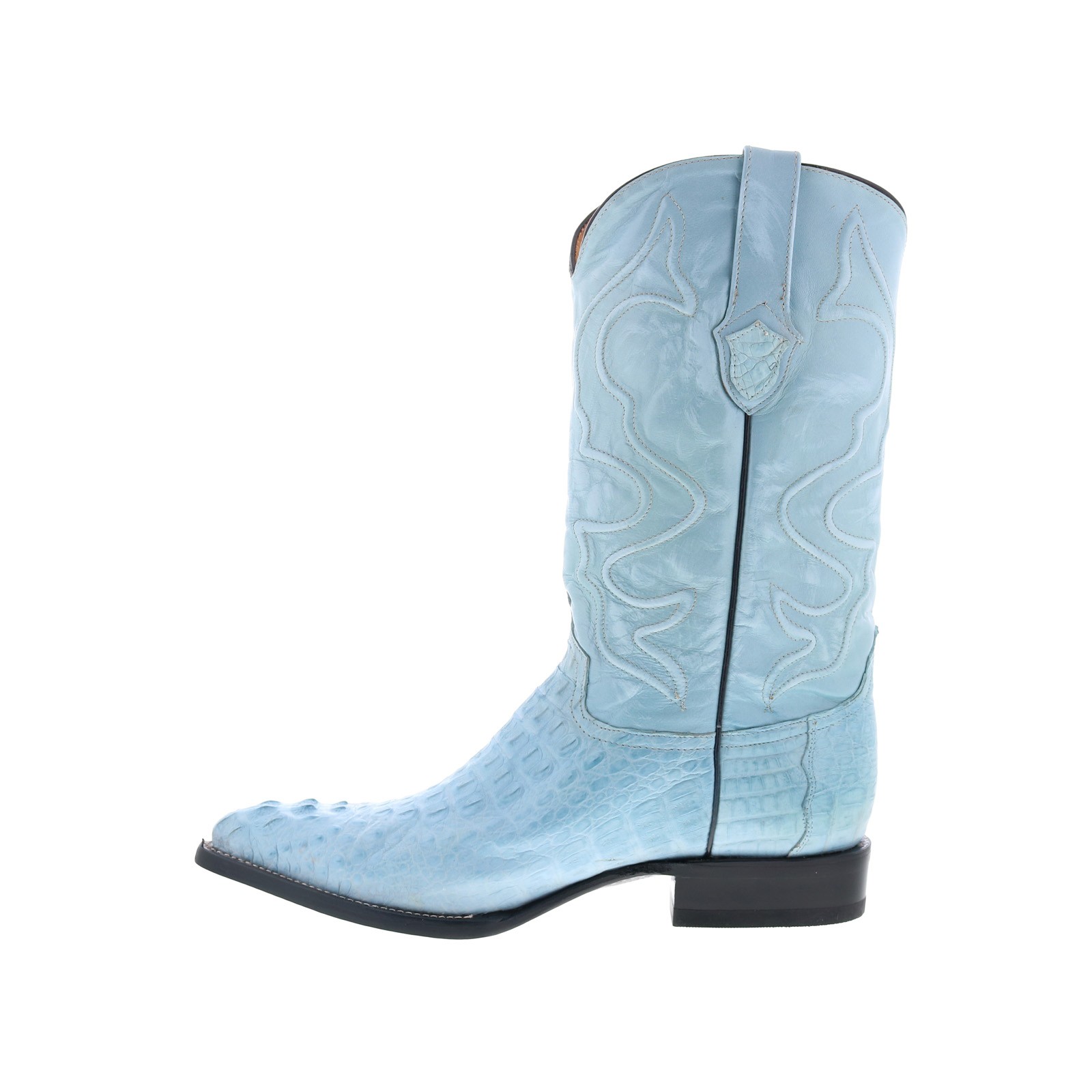 Wild WestCaiman Hornback Boots Chihuaha Mens Blue Wide Cowboy Western Boots