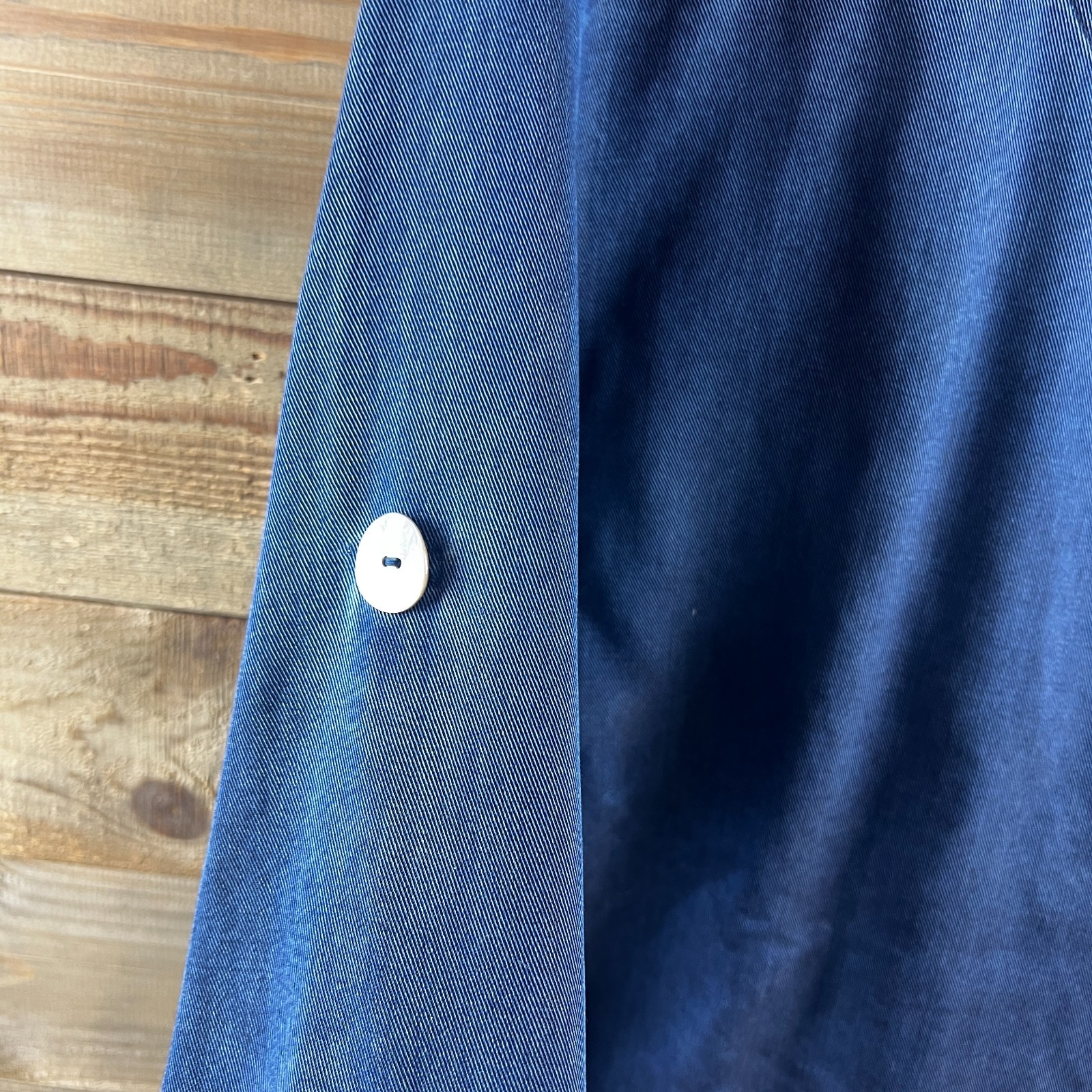 Soft Surroundings Womens Shirt Roll Tab Chambray Button Detail Tencel Large