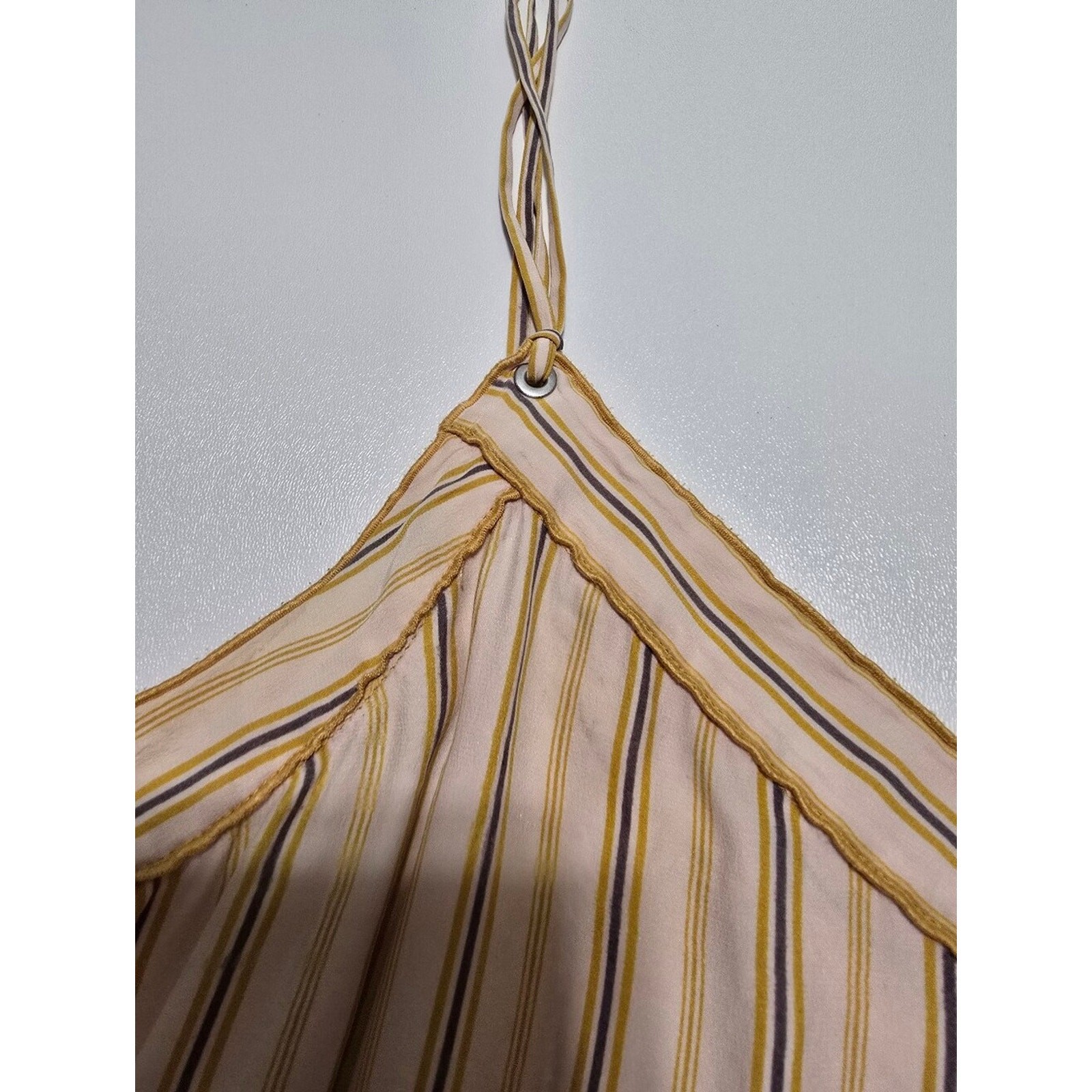 rag & bone Striped Ilona Dress Silk Sleeveless V-neckline Size XS