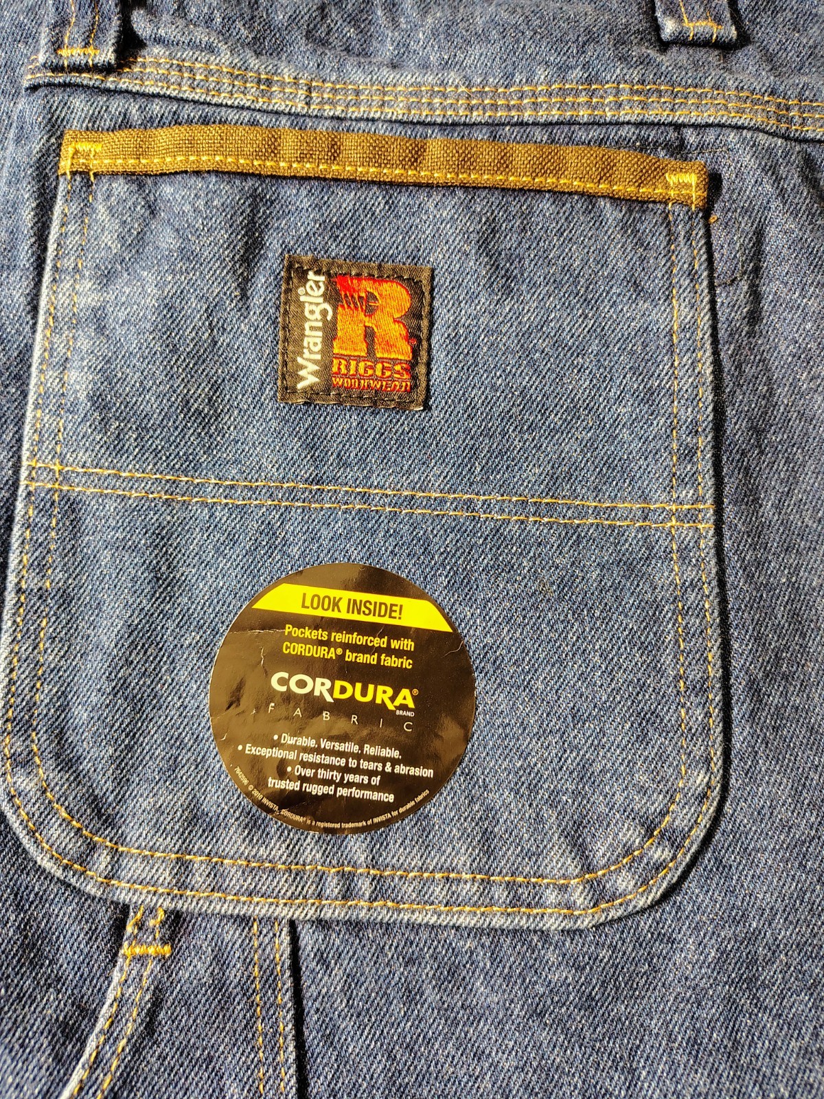 New Wrangler Riggs Workwear Carpenter Jeans Reinforced With Cordura 50×30