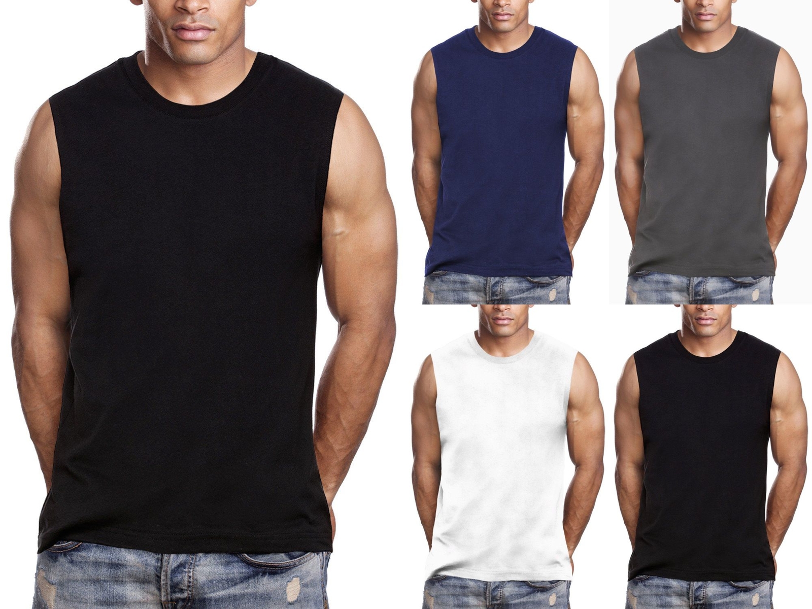 3 Pack Pro 5 Apparel Mens Muscle Shirts Tee SM-7X