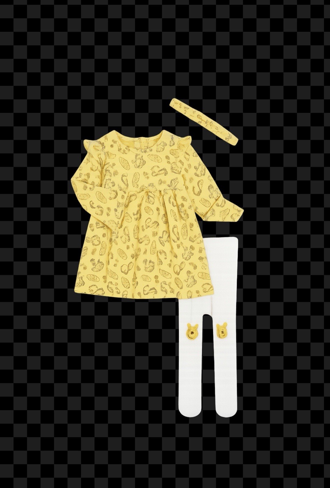 Disney Winnie the Pooh Baby Girls 3 Pc Dress Set-Mimosa 18M