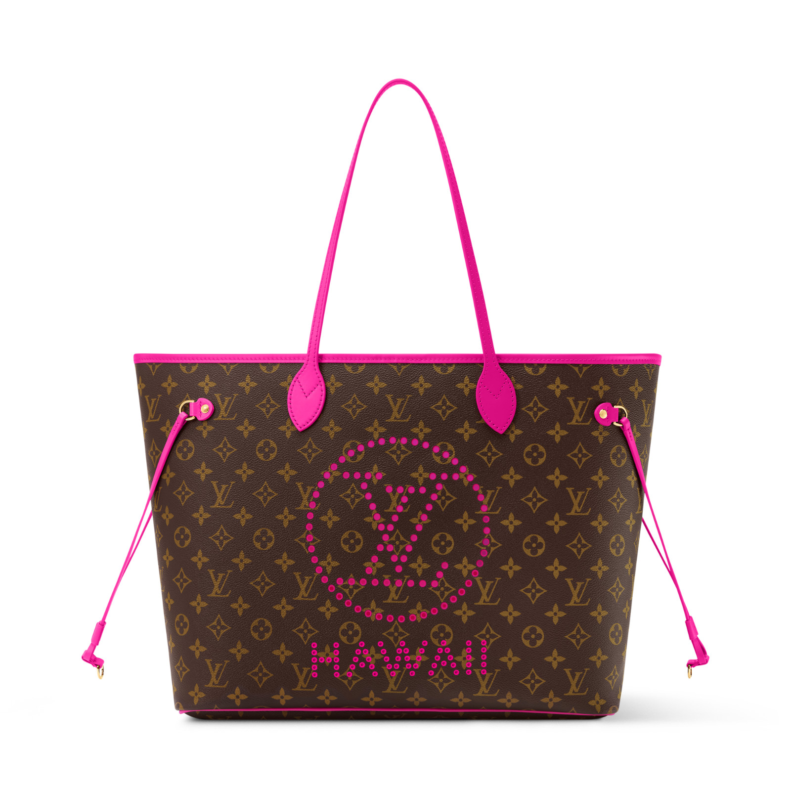 Louis Vuitton Hawaii Neverfull GM Monogram Hot Pink Shoulder Bag Tote LTD Resort