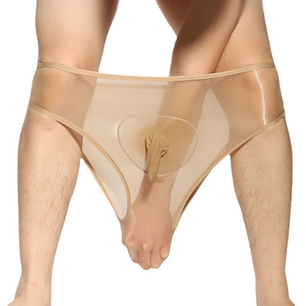 Mens Underwear Panties for lingerie Middle Waist Nylon Slimming Solid Color