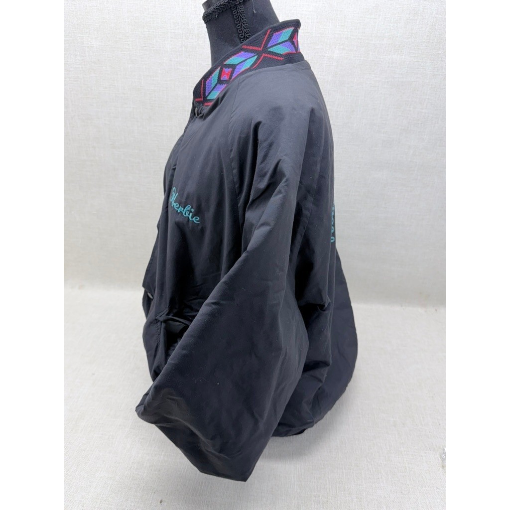 Vintage Pro Fit Roush’s Quarter Horses Bomber Jacket Large Black Made in USA L
