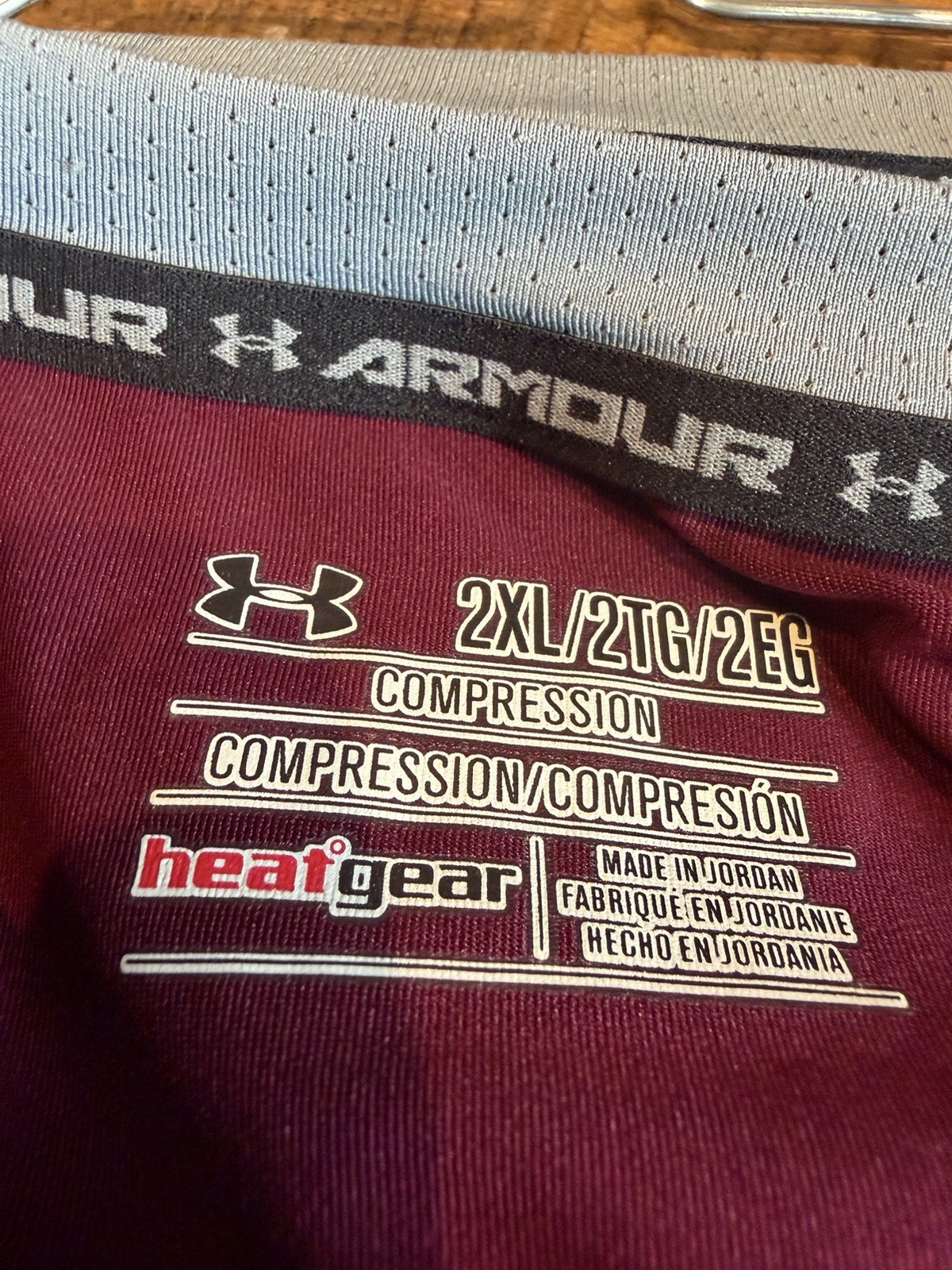Under Armour – Heatgear 2XL Compression Gear – Lot Of 3 Shirts – Red, Blk & Blue