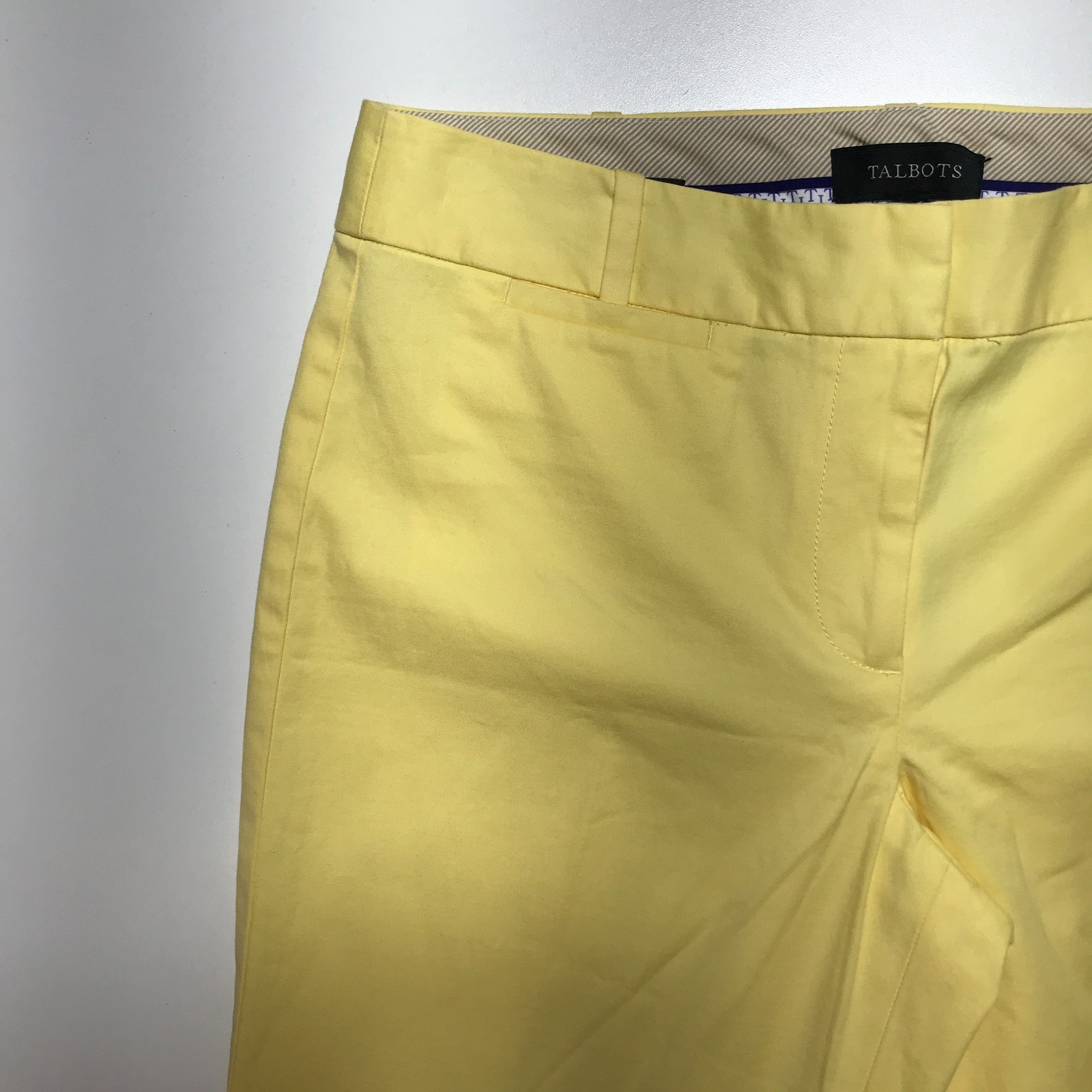 Talbots Signature Ankle Pants Size 6 Sits Below Waist Straight Leg Woven Stretch