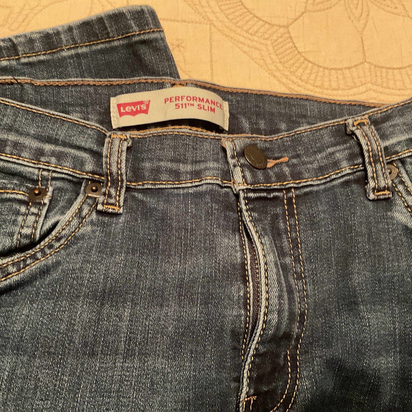 Levi’s Men’s Flex 511 Modern Slim Fit Pants Denim Jeans 18 Reg 29×31- Dark Blue