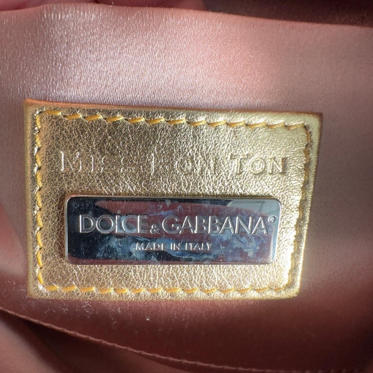 Dolce & Gabbana Black Velvet Evening Bag with Jewelry Closure, 1990s