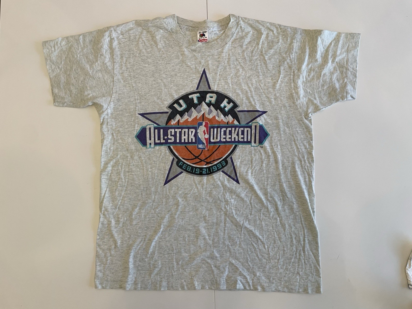 Vintage 1993 NBA All-Star Weekend Held In Utah At The Home Of The Utah Jazz