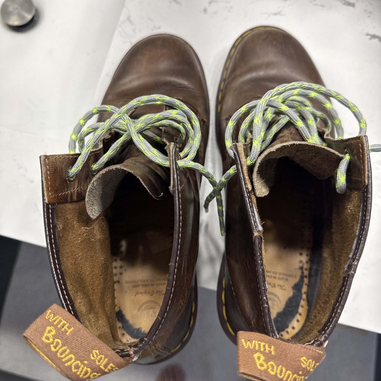 Vintage Dr Martens 101 6 Eye Combat Boots Men’s Size US 12 UK 11 Brown