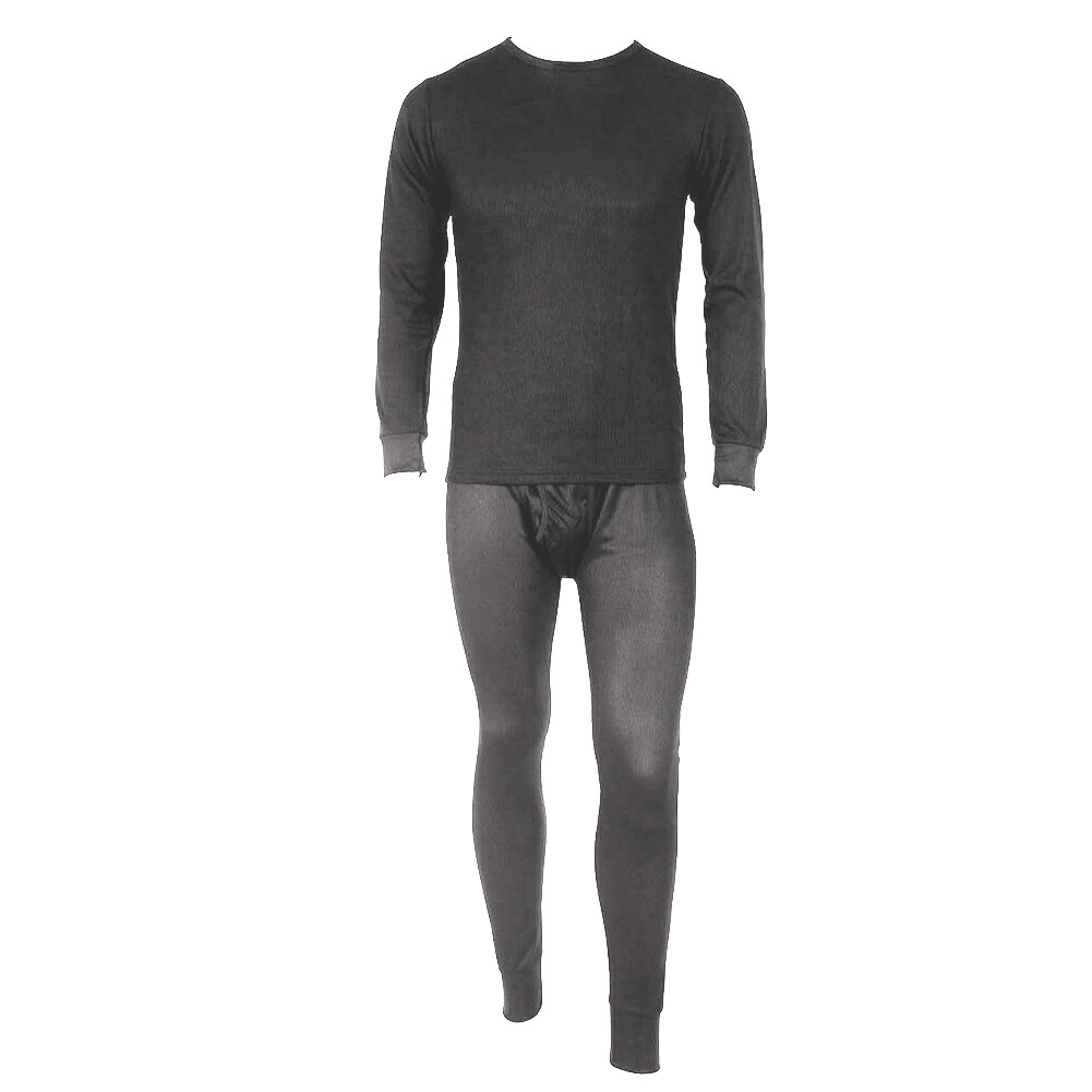 Knocker Men’s Thermal Underwear Waffle Knit Long John Top and Bottom 2 PC Set