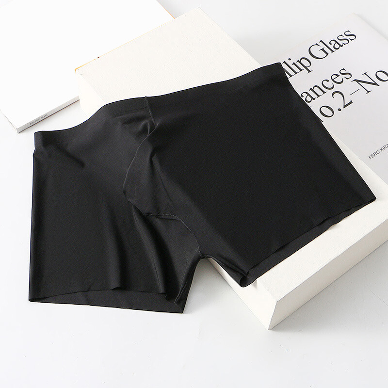 Men’s Ice Silk Seamless Boxer Briefs Pouch Underwear Shorts Trunks Underpants