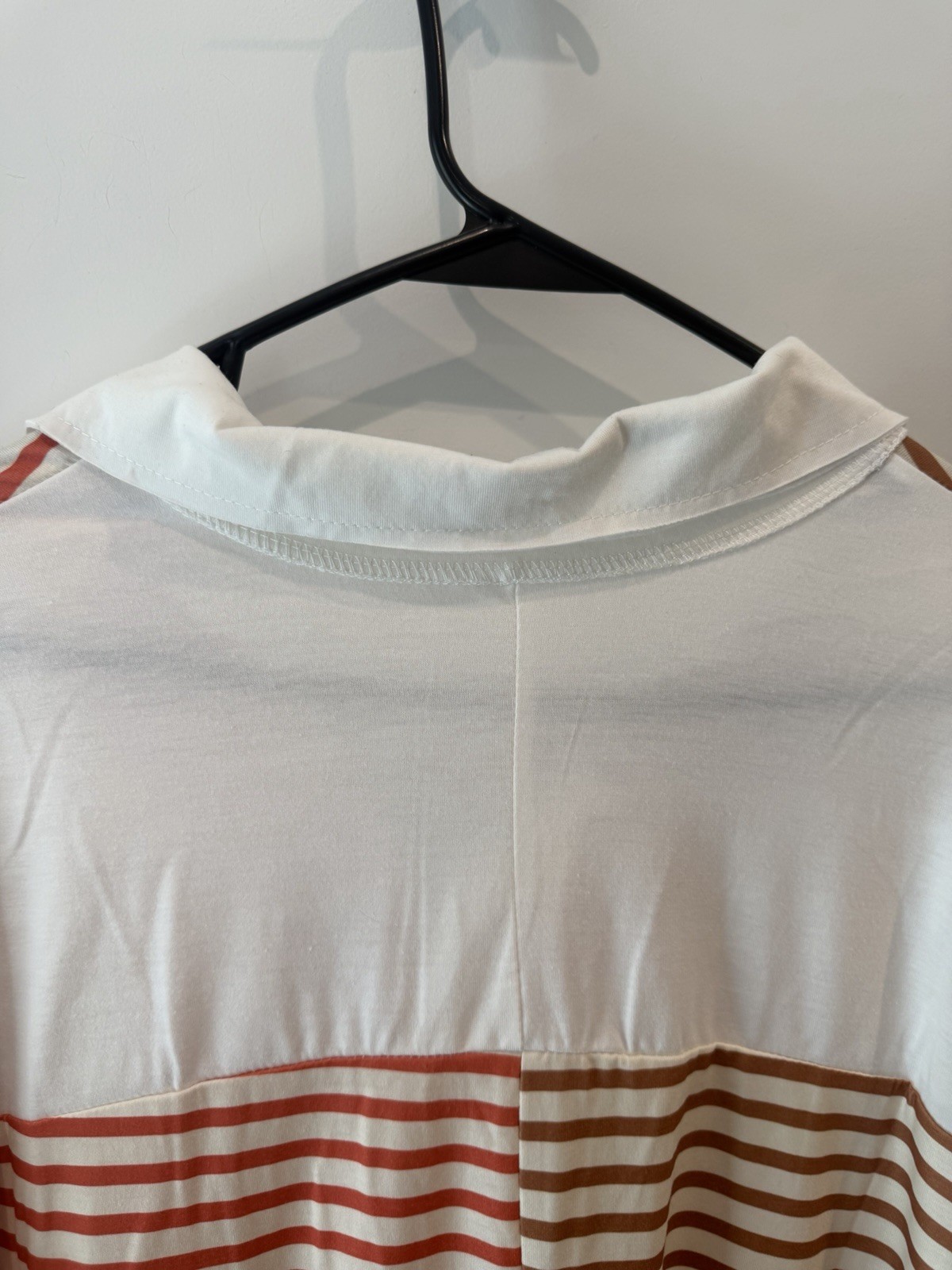 Striped Shirt With Pockets On The Chest Size Large Oversized