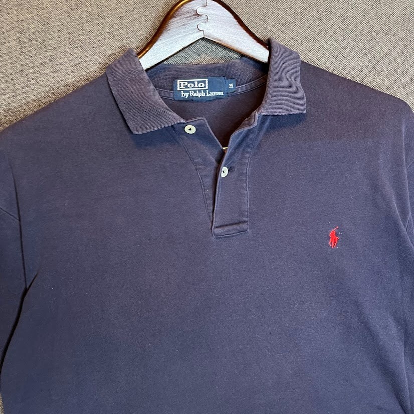 Polo Ralph Lauren Shirt Men’s Medium Blue Embroidered Pony Casual Classic