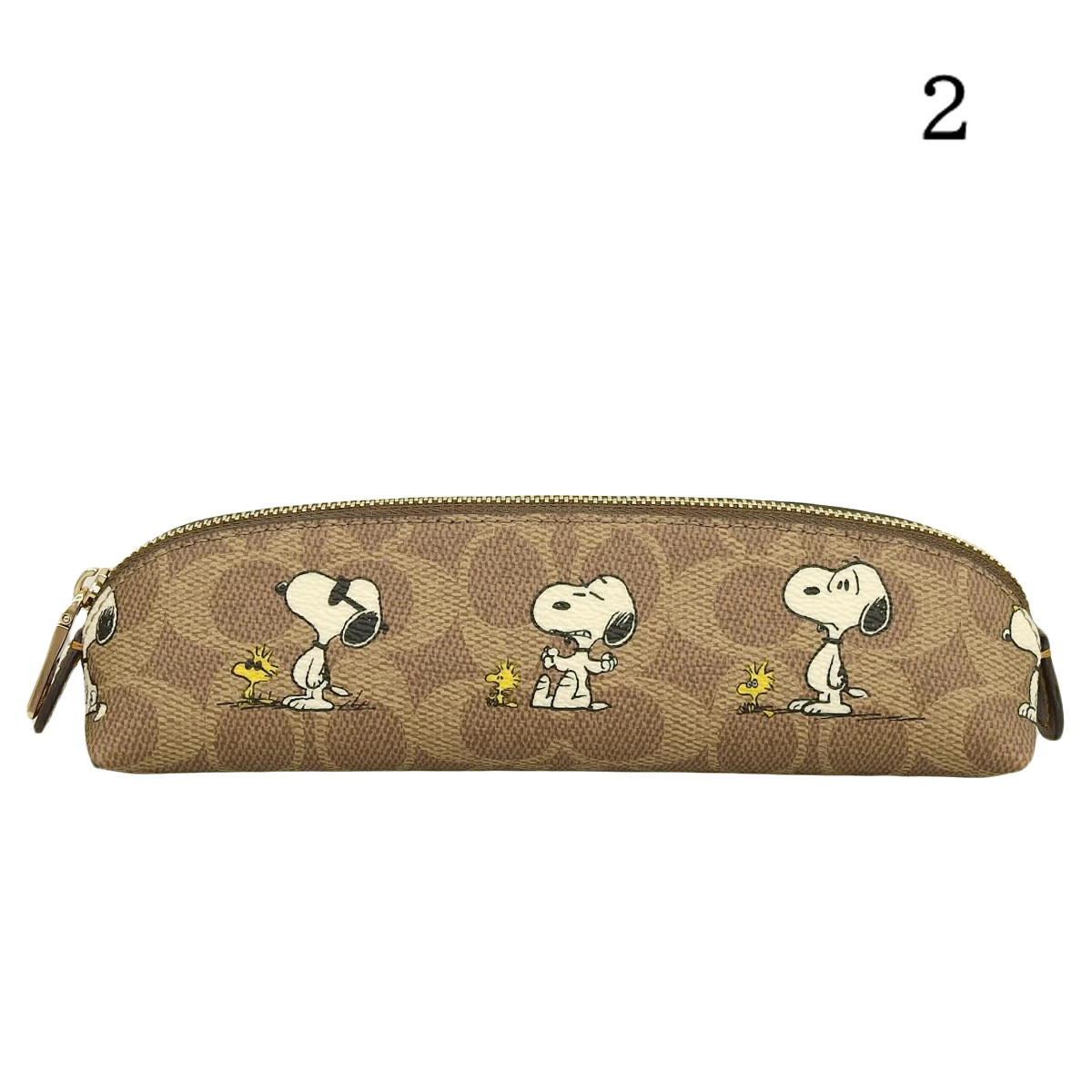 COACH Coach x Peanuts Collaboration Snoopy Woodstock Pencil Case Outlet cbt17