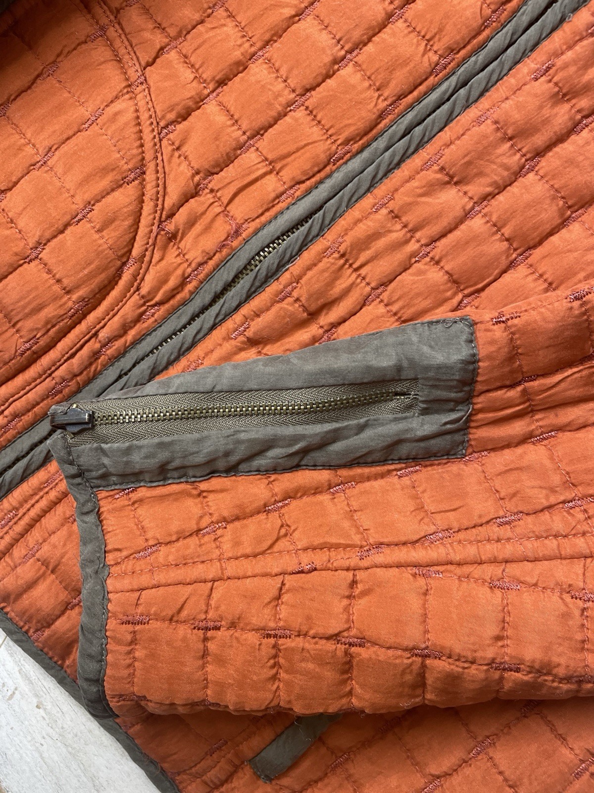 Oleg Cassini 100% Reversible Quilted Jacket Lightweight Women’s Size: M GUC