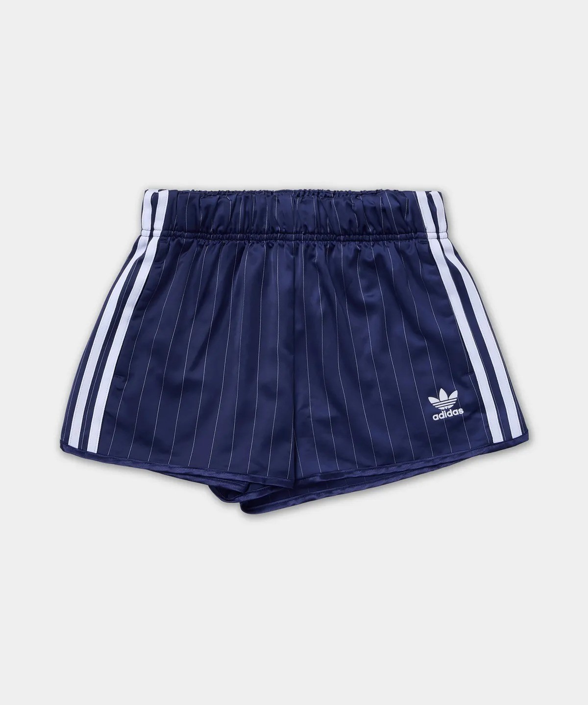 Adidas Originals Pinstripe Satin Shorts Dark Blue KC4235