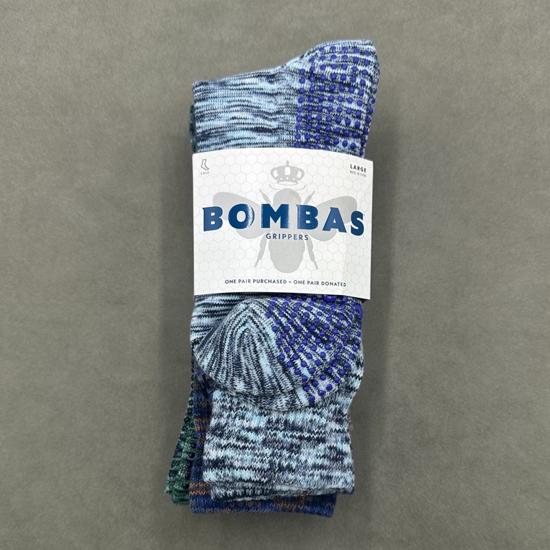 4 Pairs Women’s Performance Gripper Calf Socks Size Large 4 Colors Mix BOMBAS