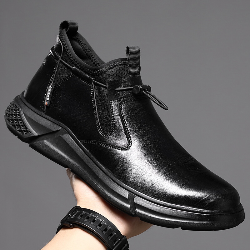 Waterproof Mens Leather Shoes Safety Shoes Steel Toe Work Boots Non Slip Boots