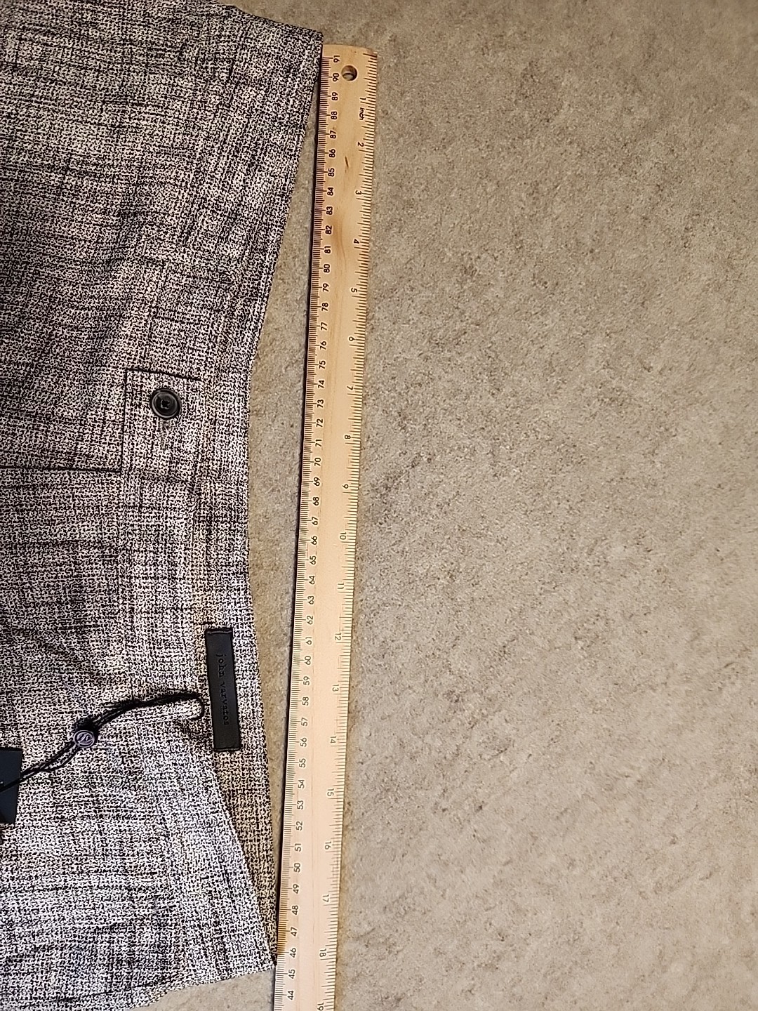 NWT $598 John Varvatos Mercer Pants In hazelnut linen viscose blend sz 54 US 36