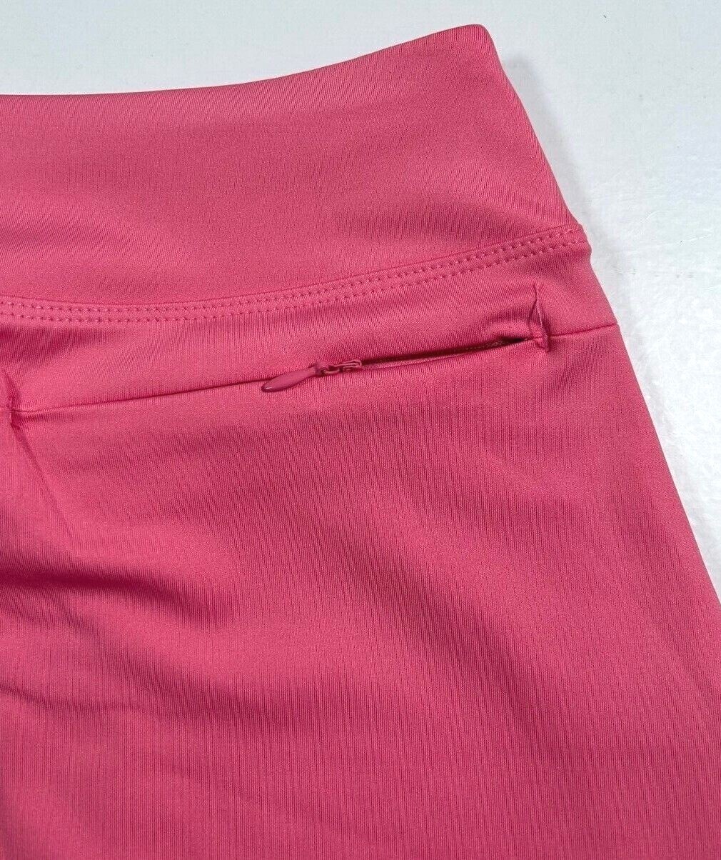 New Tommy Bahama Golf Tennis Skort Skirt L XL Blush Pink Solid Side Pockets O1