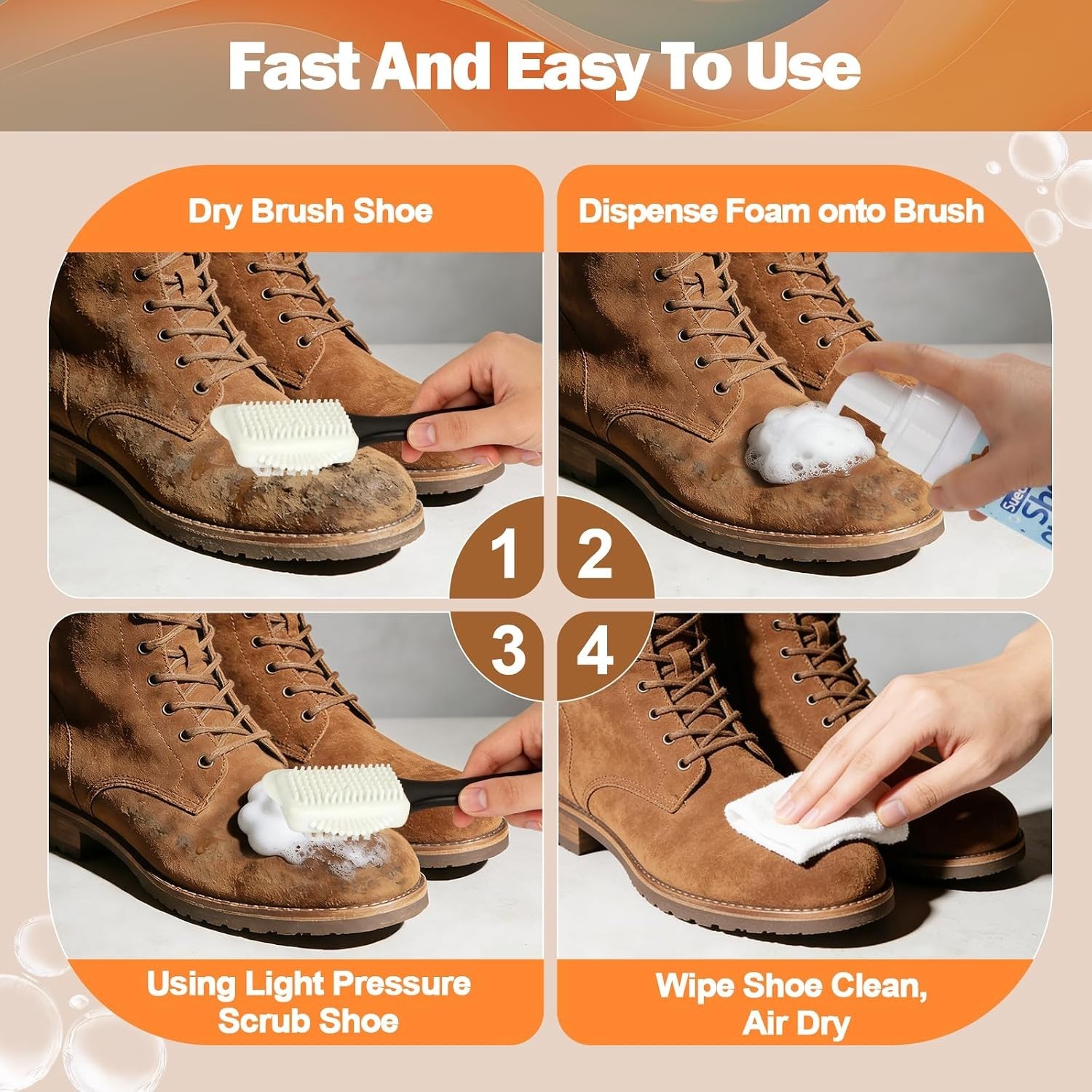 Professional Suede & Nubuck Cleaner and Protector Kit 2 x 6.76oz