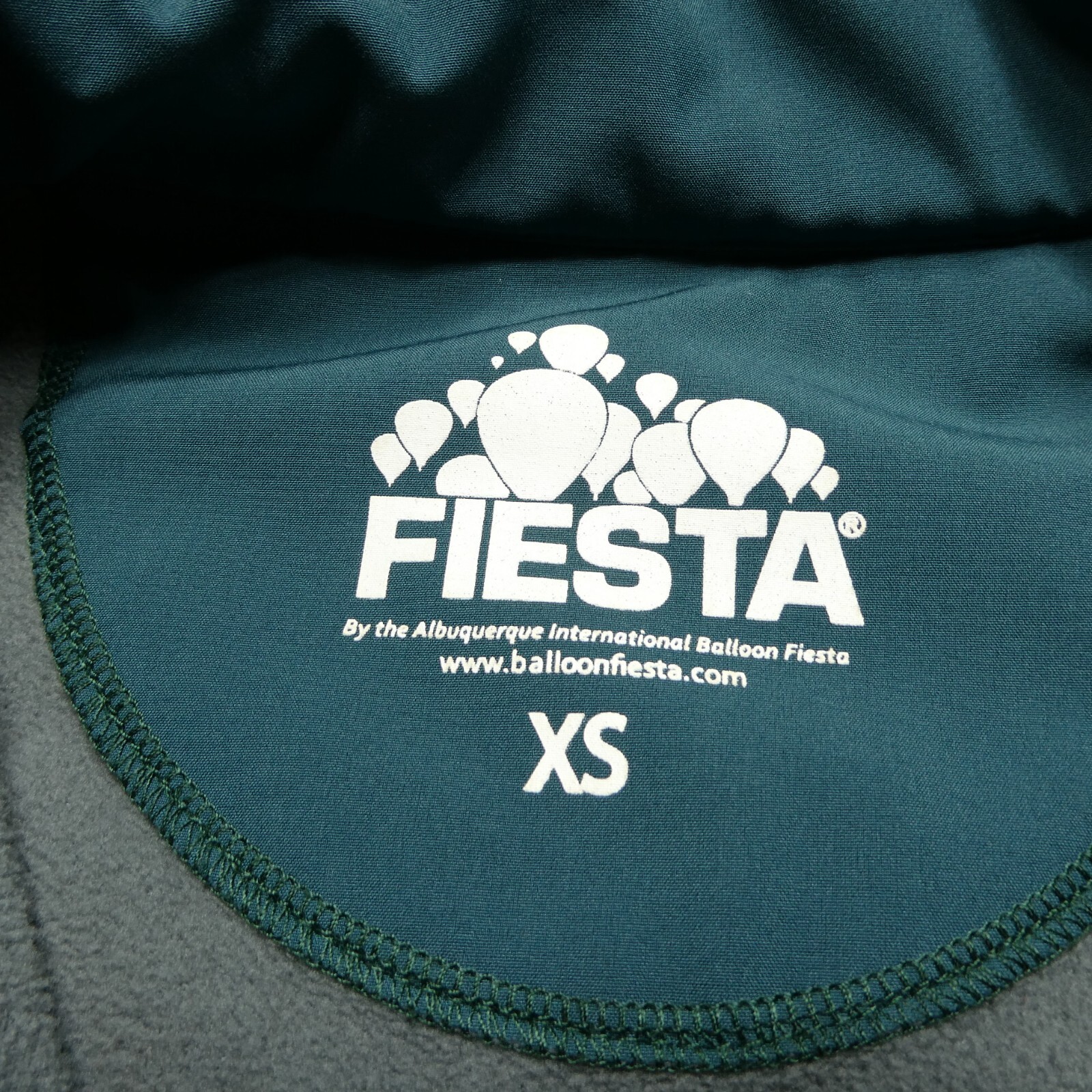 Balloon Fiesta Vest Size XS Green Softshell Full Zip Pockets Hot Air Albuquerqu