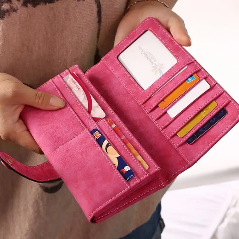 Women PU Leather Wallet Clutch Long Phone Card Holder Purse Handbag Best Gift US