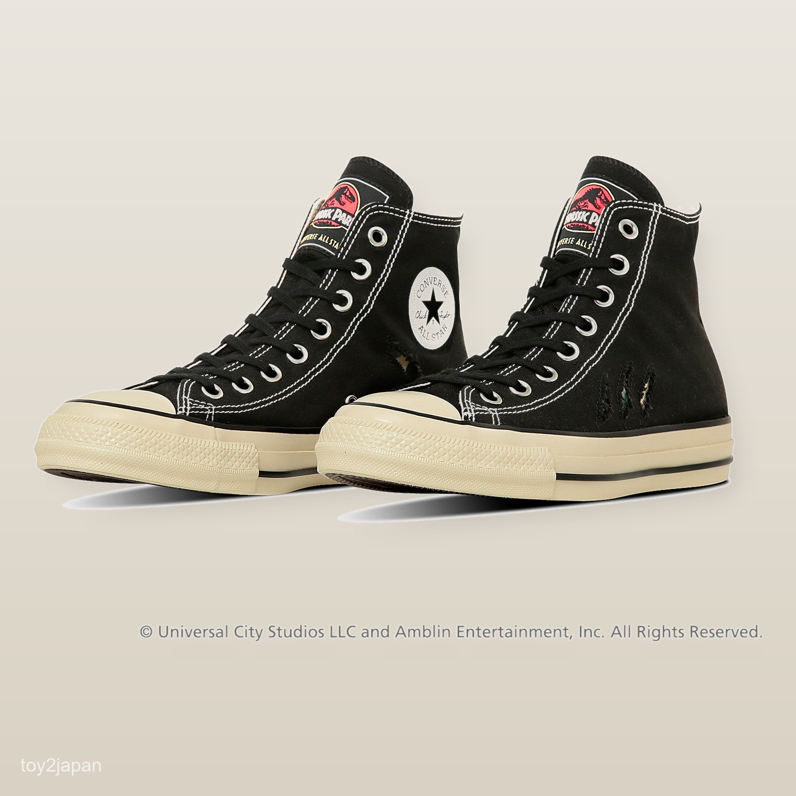 Converse ALL STAR AGED RL HI / JURASSIC PARK 31315560 Black Multi Men’s Size New