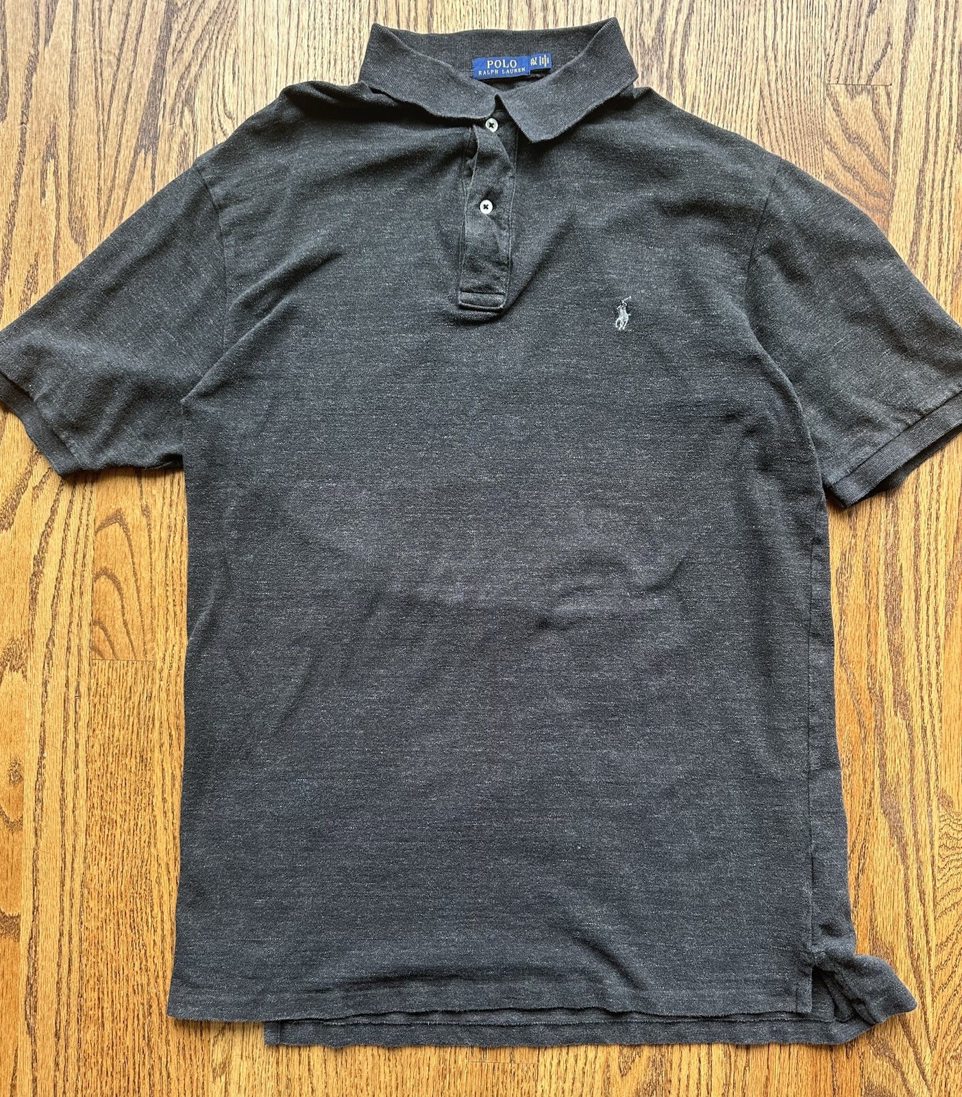 Polo Ralph Lauren Men’s Gray Solid Polo Short Sleeve Collared XLT Big & Tall