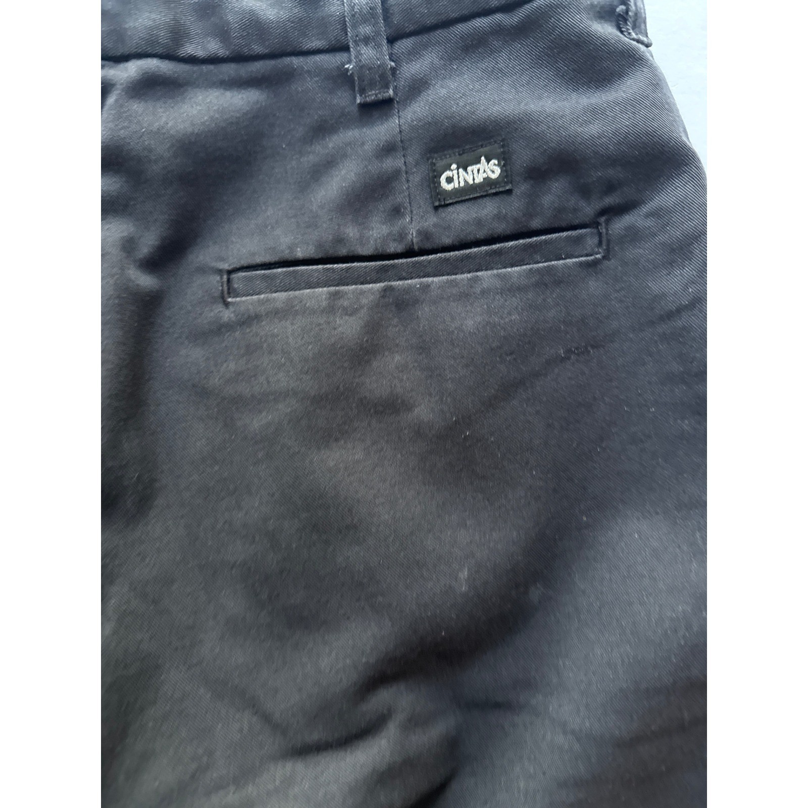 Cintas ComfortFLEX Mens 30×33 Black Work Pants Uniform Trousers 945-35