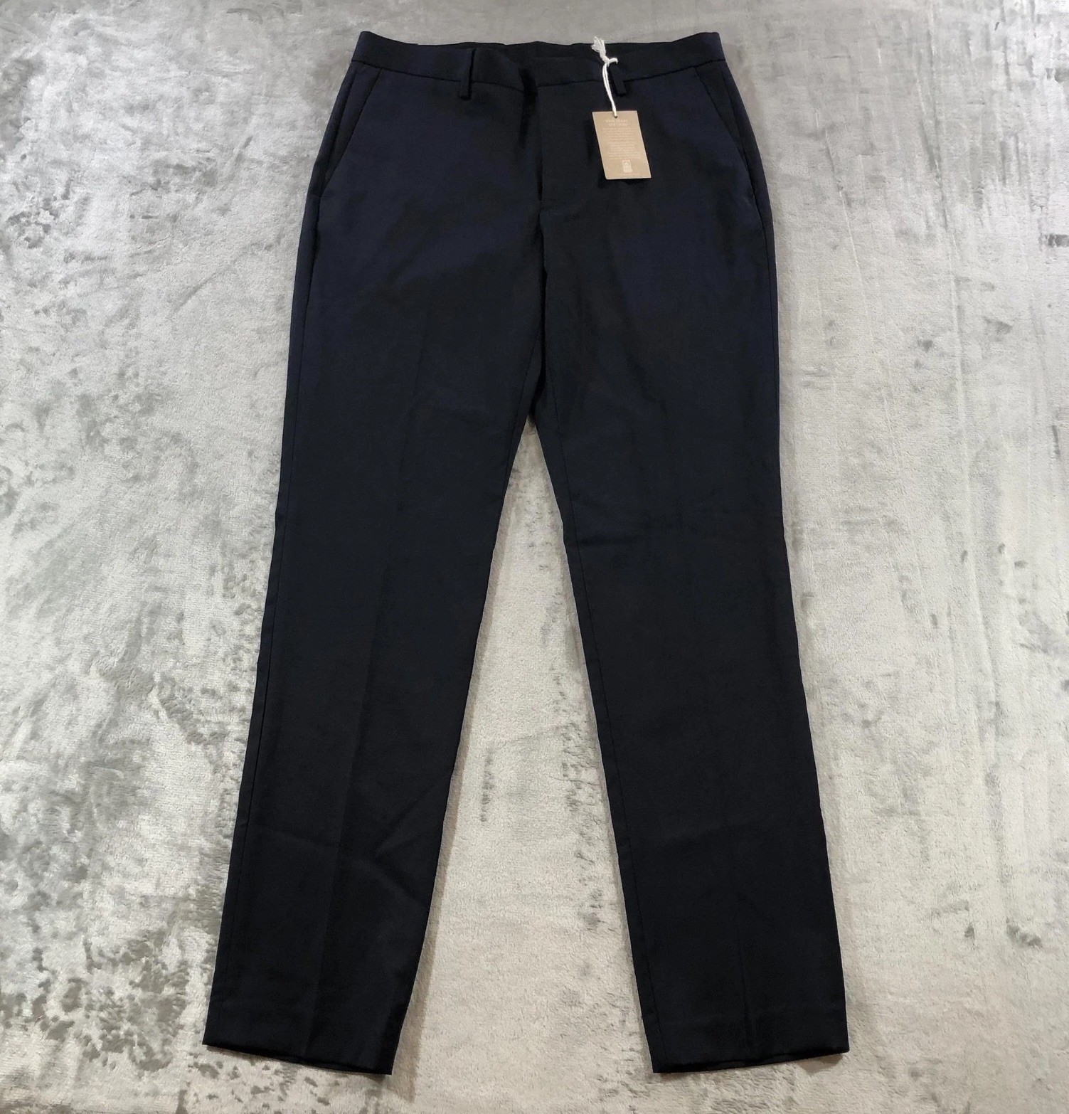 J.Crew Bowery Pants Mens 31×32 Blue Slim Fit Stretch Wool Dress Slacks Formal
