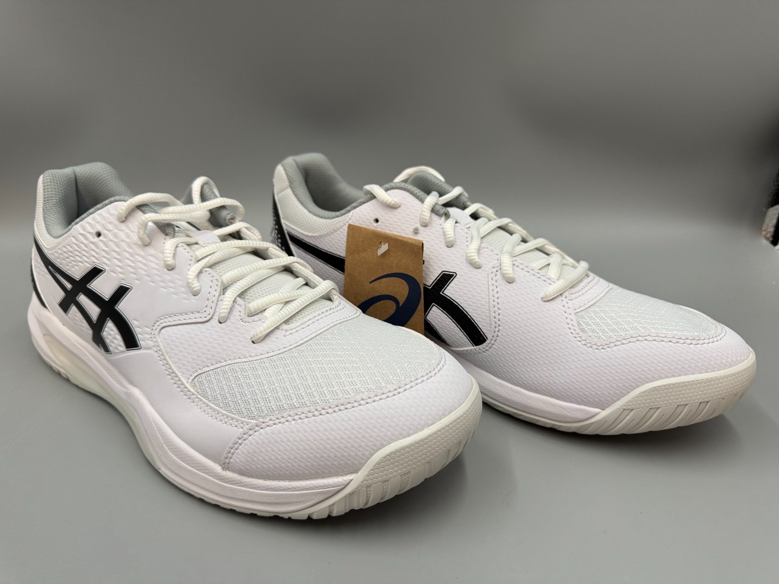 Men’s ASICS GEL-Dedicate 8 Tennis Pickleball Sneakers, White, Size 12 New w/Box