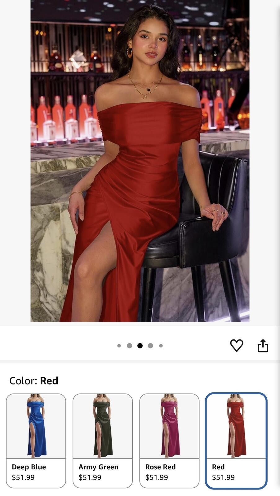 Viral OYS Off Shoulder Formal Dress