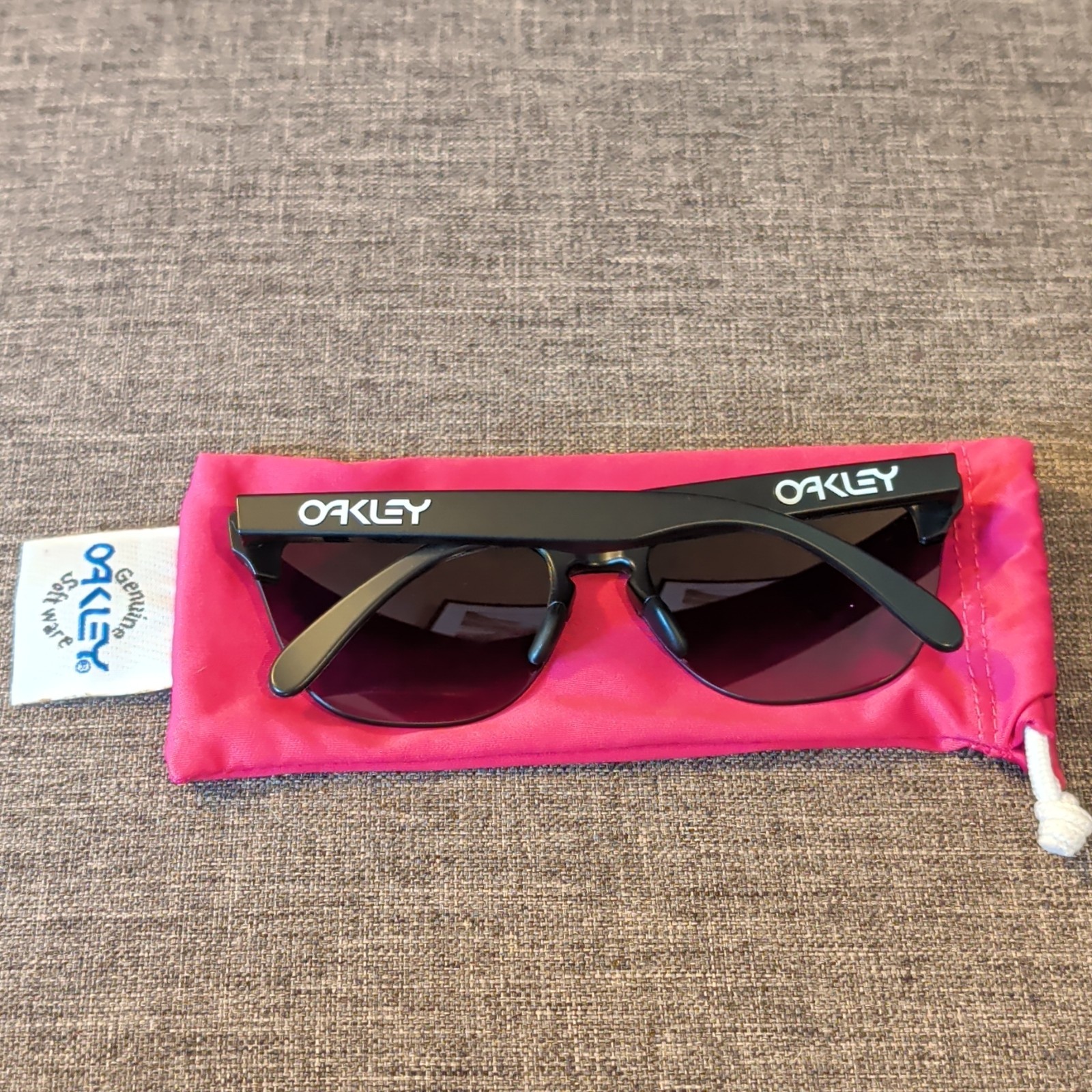 Oakley Frogskins Lite Matte Black Frame + Gray Gradient Lens OO9374-4963