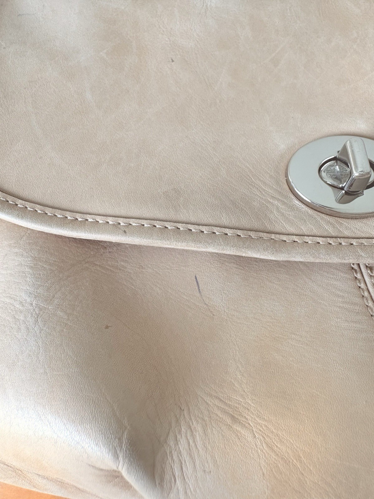 COACH C1069-F15170 Flap Legacy Camel Tan Leather Shoulder Crossbody Duffle Bag