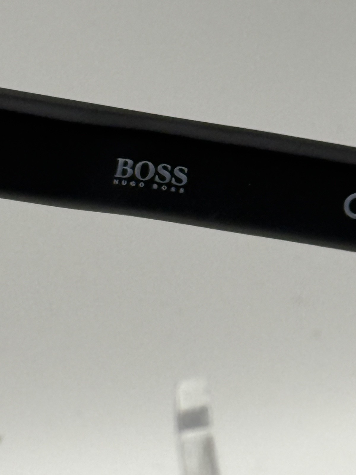 HUGO BOSS Gray Polarized Lens with Matte Black Frame Men’s Sunglasses