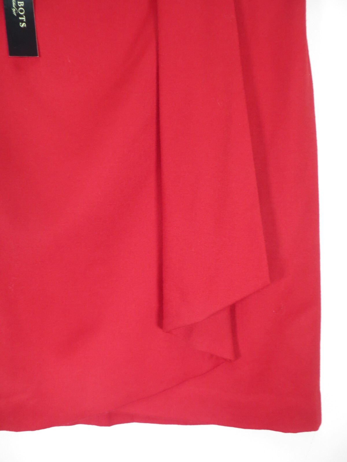 NWT TALBOTS Womens Flannel 99% Wool Belted Wrap Skirt Deep Dark Red 14 $129