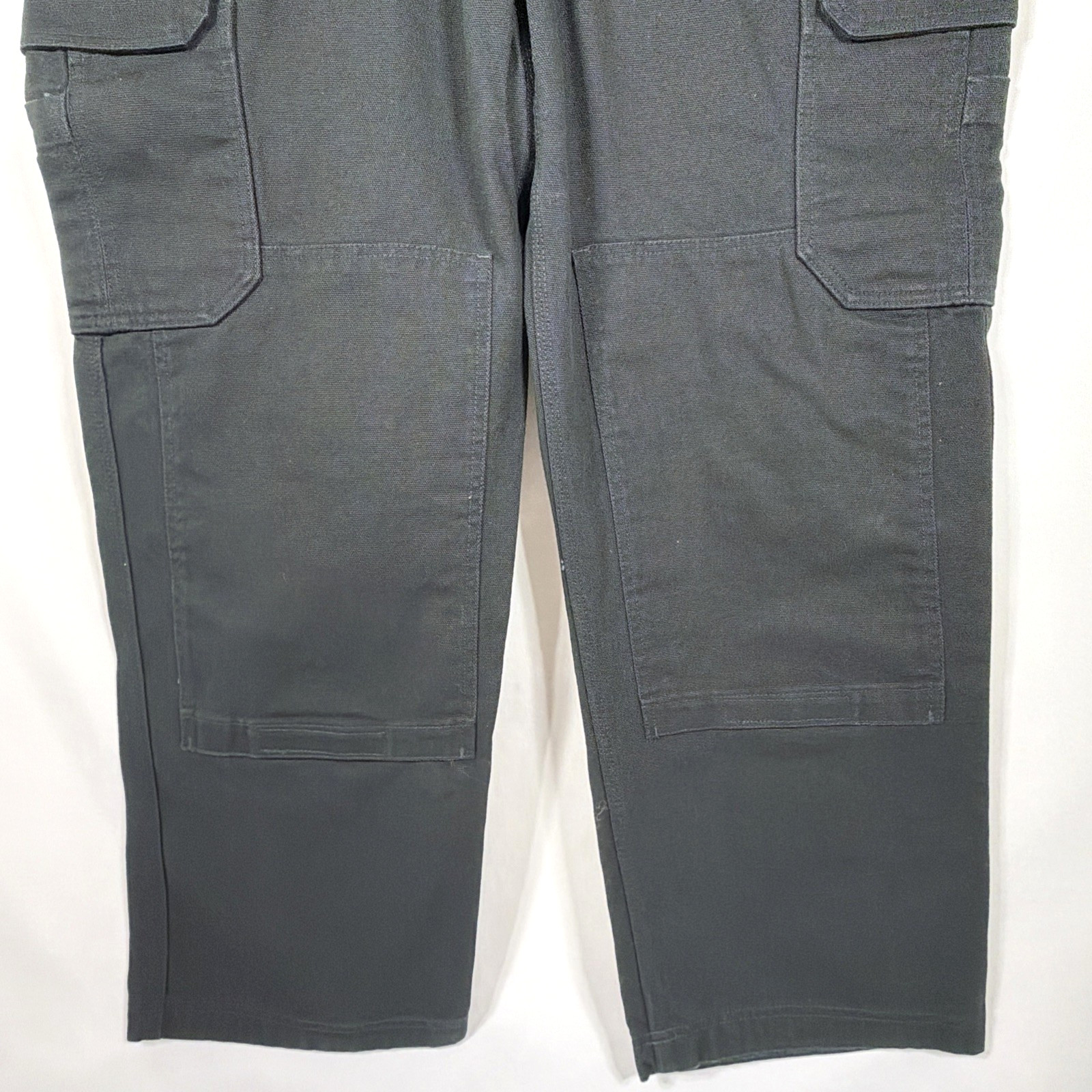 Duluth Trading Fire Hose Ultimate Cargo Work Pants Mens 40×30 Black Heavyweight